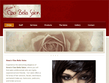 Tablet Screenshot of annasciaobellasalon.com